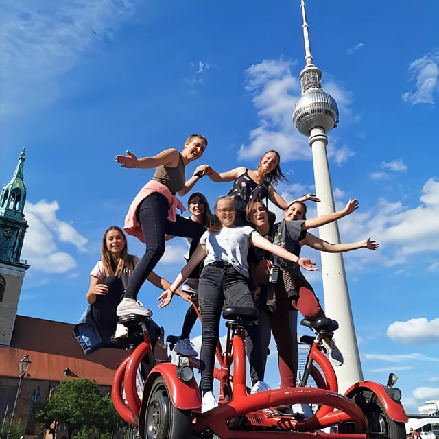 Beer Bike & Party Bike: Unforgettable Berlin City Tour incl. pickup - The Holocaust Memorial calls for a quieter pause