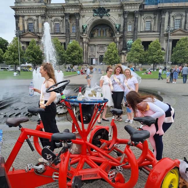 Beer Bike & Party Bike: Unforgettable Berlin City Tour incl. pickup - Potsdamer Platz shows Berlin’s modern side