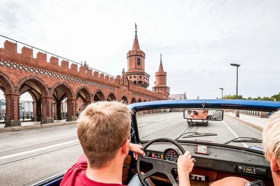 Berlin: 75-minute Trabi Safari - Getting used to the column shift and small engine