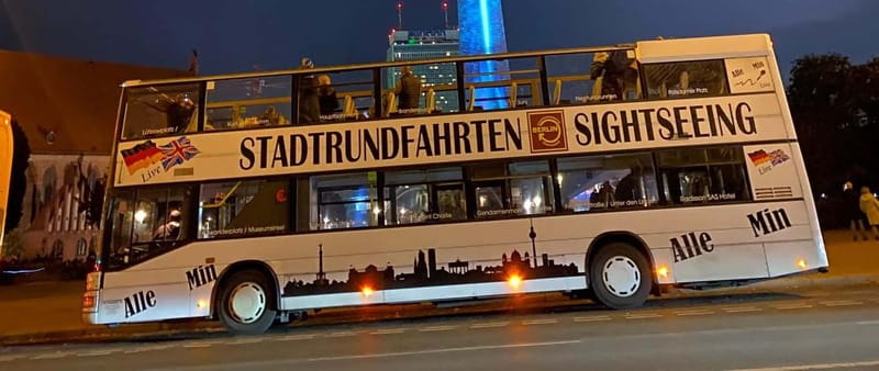 Berlin: Bus Tour by Night with Live Commentary - Seats, weather, and photo stops