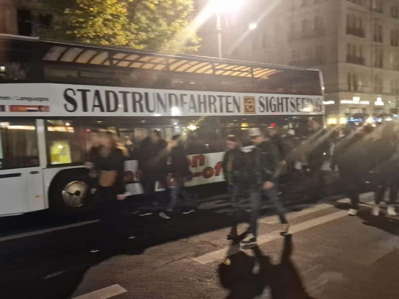 Berlin: Bus Tour by Night with Live Commentary - The Brandenburg Gate as the evening finale