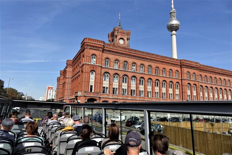 Berlin: East and West Hop-On Hop-Off Bus Tour - Audio commentary, seating, and the ride itself