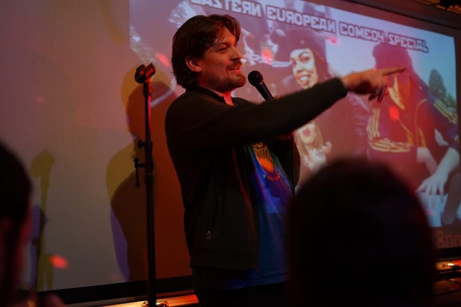 Berlin: Eastern European Comedy Special Ticket and Free Shot - The comedy style: dark, direct, and culturally specific