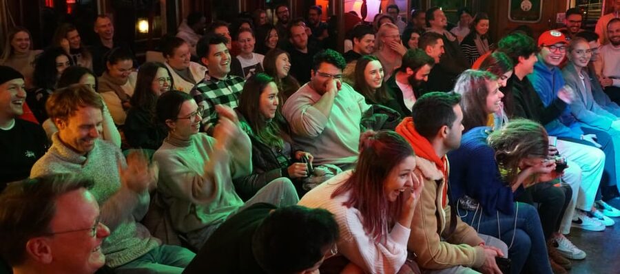 Berlin: Eastern European Comedy Special Ticket and Free Shot - Timing: allow room for the evening to start slowly