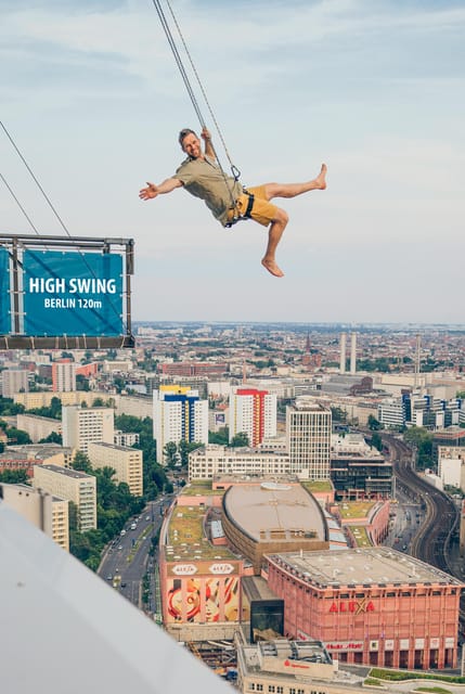 Berlin: Highest Swing in Europe - The Park Inn roof and your first look at Alexanderplatz
