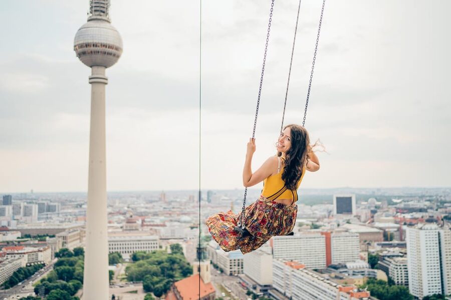 Berlin: Highest Swing in Europe - The view is the real setting