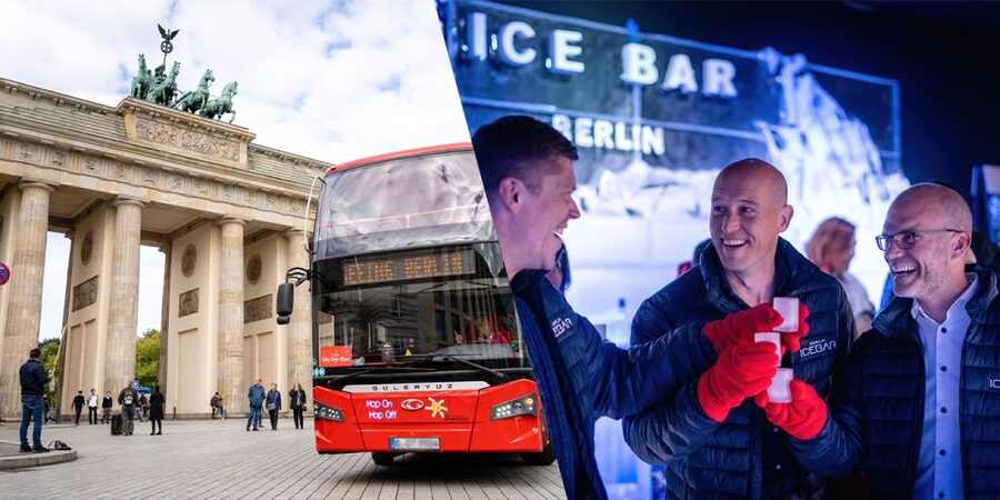 Berlin: Hop-On Hop-Off Bus and Icebar Ticket Combo - Brandenburg Gate and Berlin’s central sights