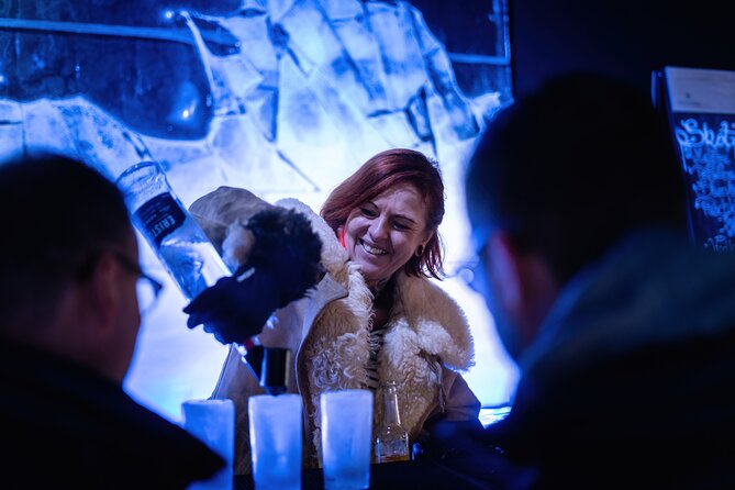 Berlin Icebar Experience Including 3 drinks - Putting on the polar jacket and gloves