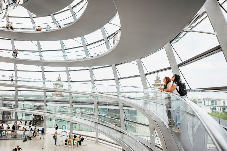 Berlin: Rooftop Breakfast at Käfer Restaurant Reichstag - The rooftop view changes with the weather