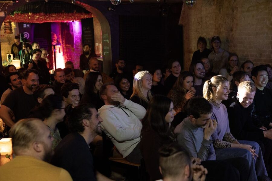 Berlin: The Dark Humor Comedy Show in English Entry Ticket - The bar and boat setting add to the evening