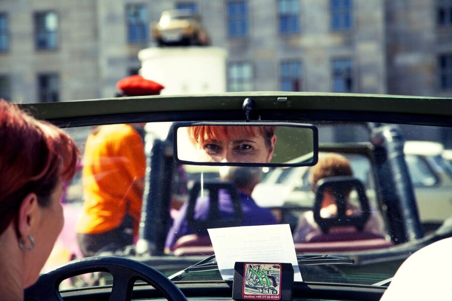 Berlin: The Wall Ride Guided Trabi Tour - Checkpoint Charlie and the machinery of the border