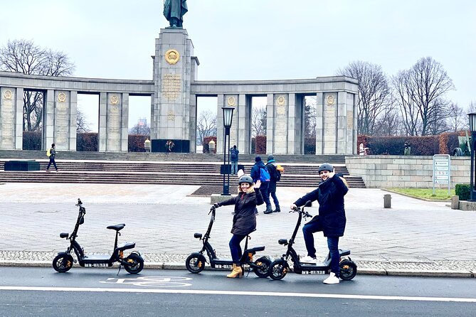Berlin: Ultimate E-Scooter Adventure Tour - The Holocaust Memorial requires a slower pace