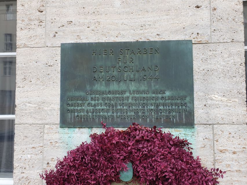 Nazi Berlin and the Jewish Community Tour - German Resistance at the Memorial
