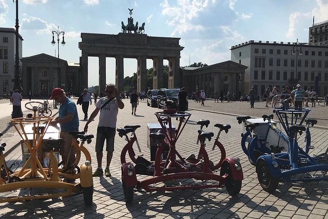 Party and Beer Bike Private Sightseeing Tour Berlin with Pick-up - What is included and what is not