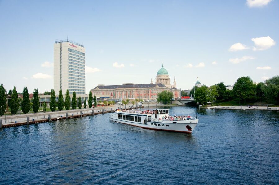 Potsdam: Palace Tour by Boat - Babelsberg Park opens the tour