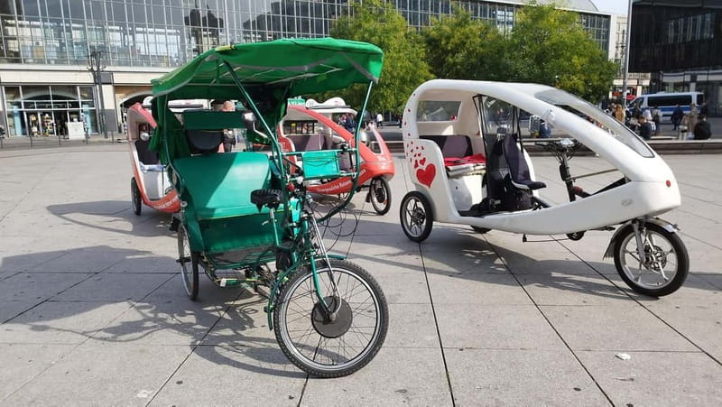Private (Multi) Rickshaws with Pick-up Hotel - Why an e-rickshaw works well in Berlin Mitte