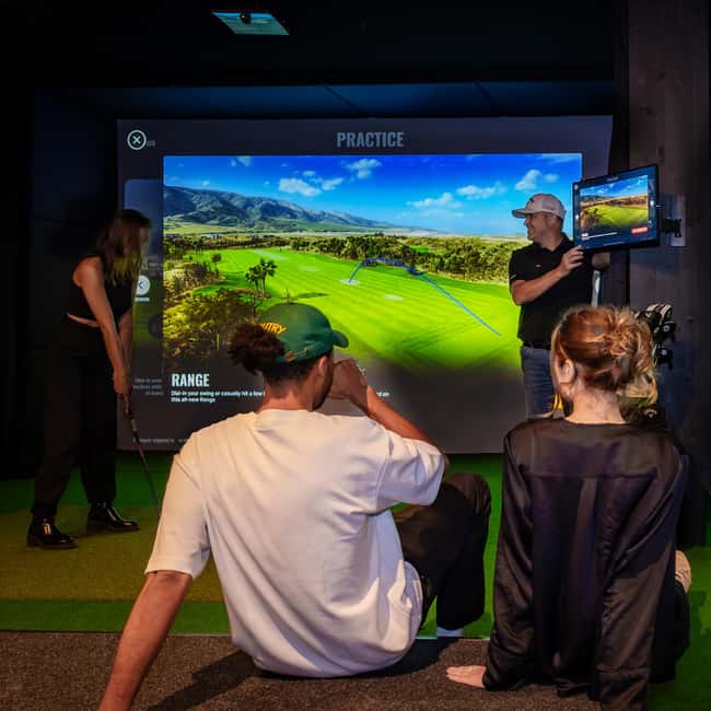 The Ultimate Berlin Golf Bar for Groups, Games & Good Times - A golf bar inside an old paper factory